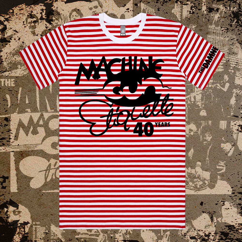 MGE 40 Years Red Striped Tee